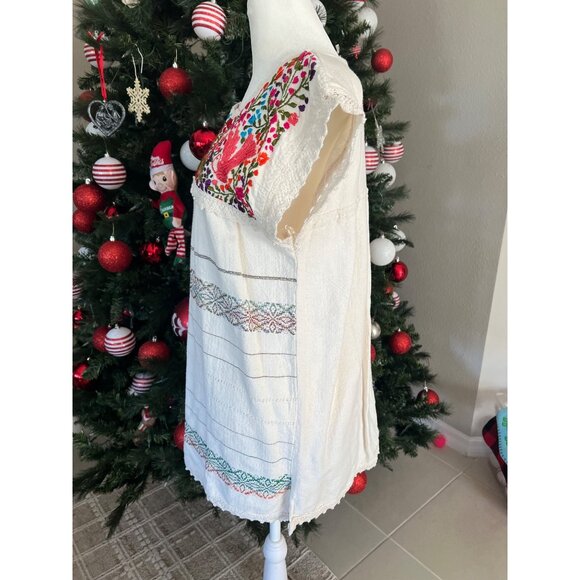 STELLAH Gently Used embroidered bohemian spanish style long blouse SMALL - Picture 3 of 5